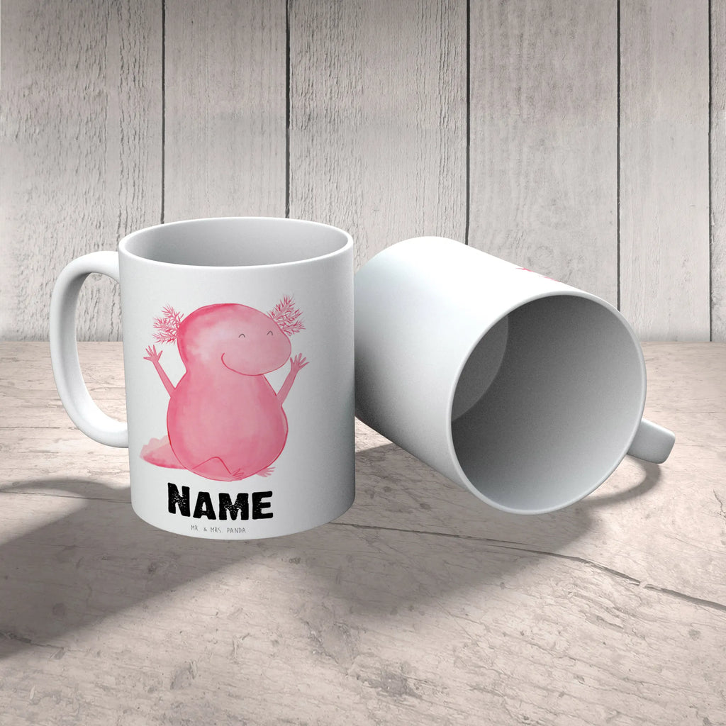 Personalisierte Tasse Axolotl Hurra Tasse mit Namen, Namenstasse, Drucken, Wunschname, Tasse, Personalisiert, Personalisierte Tasse, Namen, Axolotl, Molch, Axolot, Spaß, Lurch, Schwanzlurch, Lurche, Freude, Fröhlich, Motivation, Zufriedenheit