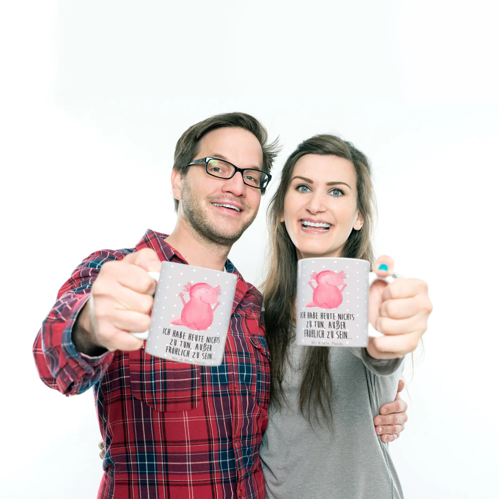 Tasse Axolotl Hurra Geschenktasse, Tasse, Teetasse, Tasse mit Motiven, Bürotasse, Tasse mit Zitaten, Porzellantasse, Kaffeetasse, Keramiktasse, Axolotl, Molch, fröhlich, Schwanzlurch, Freude, Zufriedenheit, Spaß, Motivation, Lurche, Axolot, Lurch