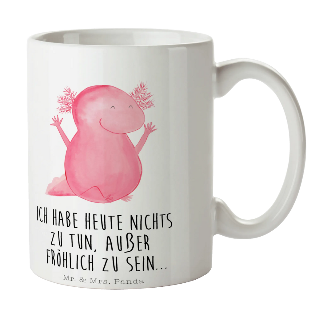 Tasse Axolotl Hurra Geschenktasse, Tasse, Teetasse, Tasse mit Motiven, Bürotasse, Tasse mit Zitaten, Porzellantasse, Kaffeetasse, Keramiktasse, Axolotl, Molch, fröhlich, Schwanzlurch, Freude, Zufriedenheit, Spaß, Motivation, Lurche, Axolot, Lurch