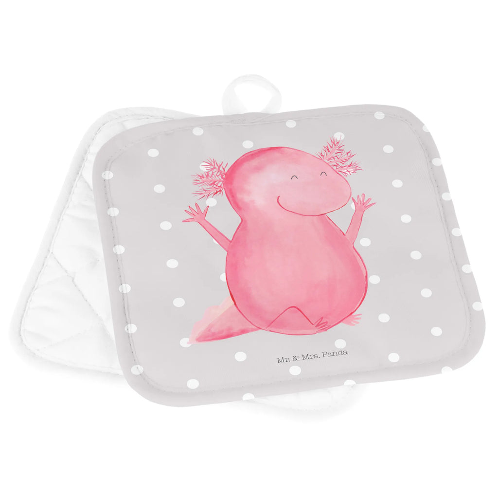 2-elementowy zestaw podkładek pod garnki Axolotl Hurra Ofenhandschuh, Topflappen, Topflappen Set, Topflappen lustig, Topflappen 2er Set, Topflappen mit Spruch, Topfuntersetzer, Schöne Topflappen, Topflappenset, Topfhandschuhe, Topfhandschuh, Ofenhandschuhe, Axolotl, Molch, Axolot, Spaß, Lurch, Schwanzlurch, Lurche, Motivation, Zufriedenheit, Freude, fröhlich