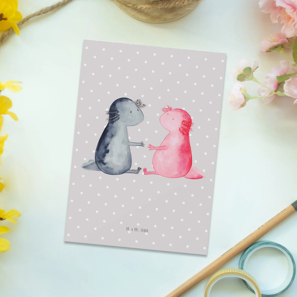 Postcard axolotl Love Grußkarte, Postkarten, Kunstkarten, Motivkarte, Designkarte, spruchkarte, Postkarte, bildkarte, kunstkarte, Fotokarte, einzelkarte, Ansichtskarte, Ansichtskarten, Molch, Axolotl, Liebe, Freund, Liebesbeweis, Ehemann, Lurche, Lurch, Jahrestag, Große Liebe, Valentinstag, Verlobter, Schwanzlurch, Axolot