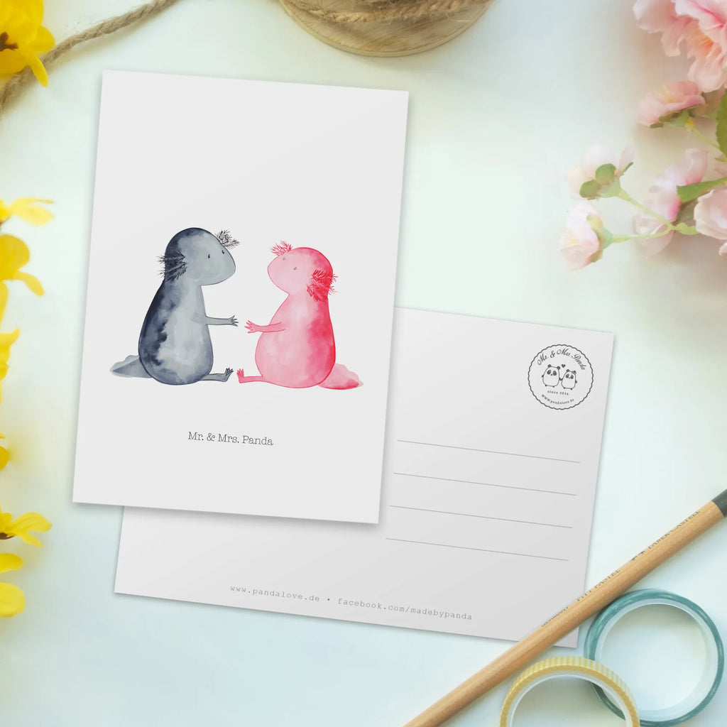 Postcard axolotl Love Grußkarte, Postkarten, Kunstkarten, Motivkarte, Designkarte, spruchkarte, Postkarte, bildkarte, kunstkarte, Fotokarte, einzelkarte, Ansichtskarte, Ansichtskarten, Molch, Axolotl, Liebe, Freund, Liebesbeweis, Ehemann, Lurche, Lurch, Jahrestag, Große Liebe, Valentinstag, Verlobter, Schwanzlurch, Axolot