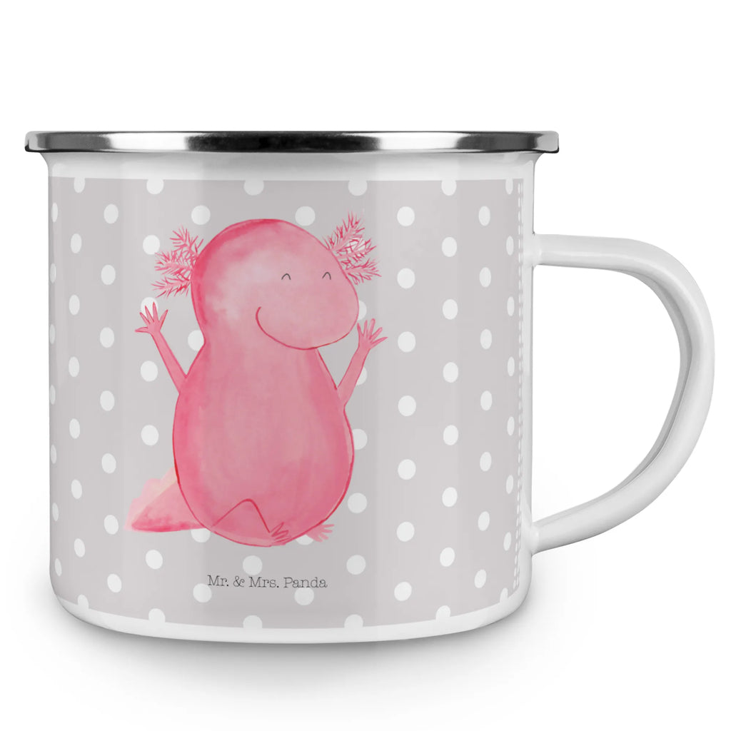 Enamel camping mug axolotl Hooray Emailletasse, emaillebecher, metallbecher, Becher, reisetasse, Tasse Emaille, Campingtasse, Kaffeebecher, Reisebecher, Pott, Trinkbecher, Emaille Becher, becher emaille, Emaille Tasse, Tasse, Metalltasse, Kaffeetasse, wanderbecher, wandertasse, Campingbecher, blechbecher, Blechtasse, Teetasse, Teebecher, Molch, Axolotl, Axolot, Freude, Schwanzlurch, Spaß, Lurch, Lurche, Motivation, Fröhlich, Zufriedenheit