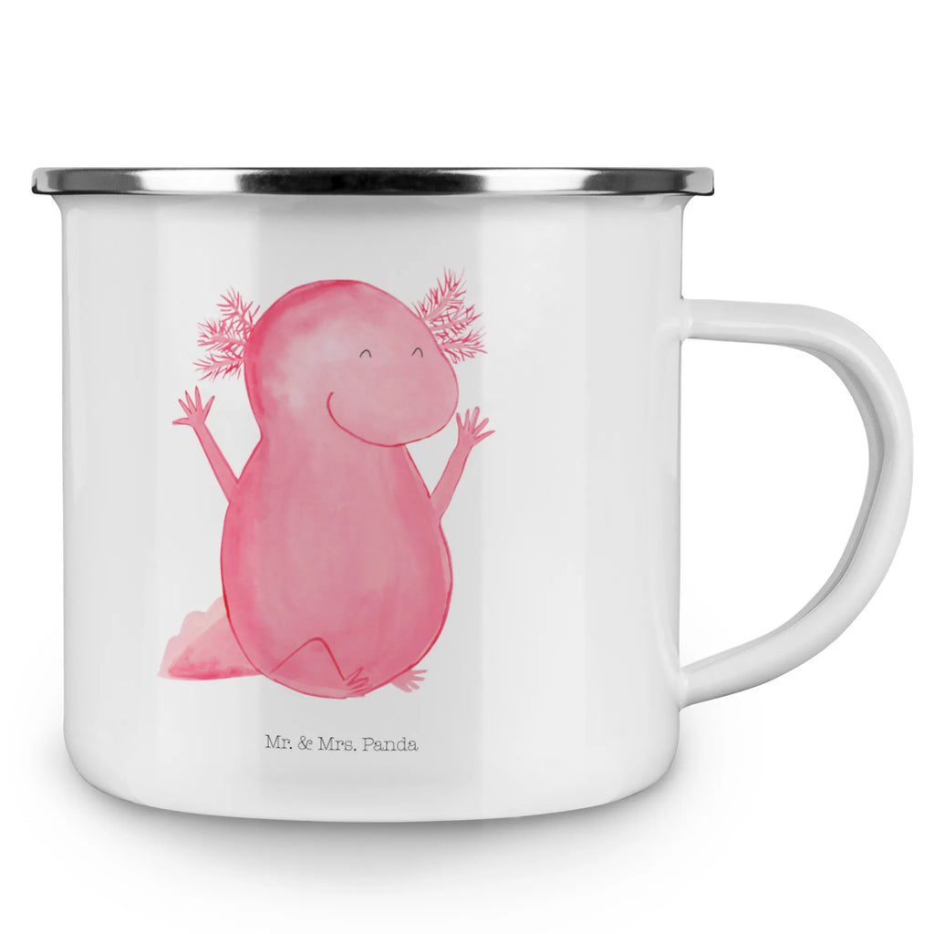 Enamel camping mug axolotl Hooray Emailletasse, emaillebecher, metallbecher, Becher, reisetasse, Tasse Emaille, Campingtasse, Kaffeebecher, Reisebecher, Pott, Trinkbecher, Emaille Becher, becher emaille, Emaille Tasse, Tasse, Metalltasse, Kaffeetasse, wanderbecher, wandertasse, Campingbecher, blechbecher, Blechtasse, Teetasse, Teebecher, Molch, Axolotl, Axolot, Freude, Schwanzlurch, Spaß, Lurch, Lurche, Motivation, Fröhlich, Zufriedenheit