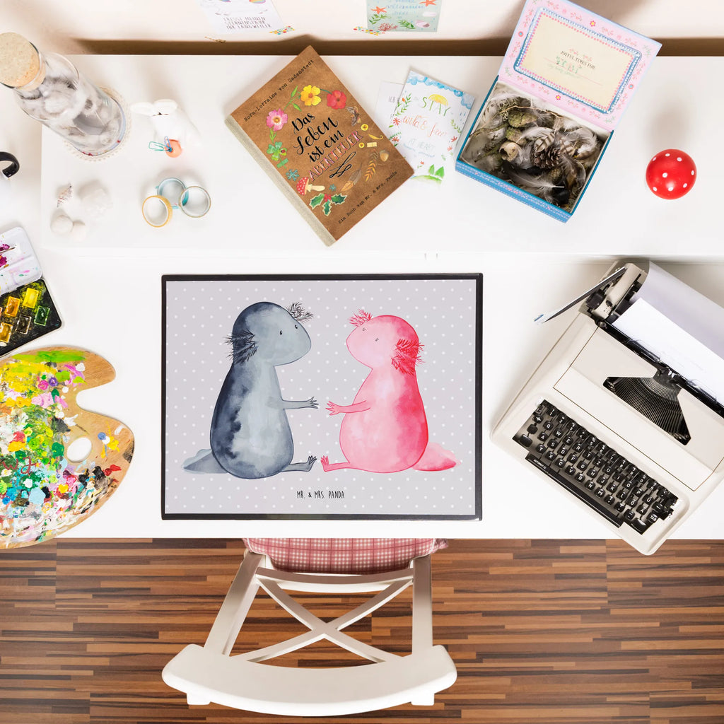 Schreibtischunterlage Axolotl Liebe Schreibtischauflage, Schreibwaren, Schreibunterlage, Schreibtisch Unterlagen, Büroartikel, Schreibtischunterlage Groß, Bürobedarf, Axolotl, Molch, Verlobter, Axolot, Lurch, Liebe, Jahrestag, Ehemann, Freund, Schwanzlurch, Liebesbeweis, große Liebe, Valentinstag, Lurche