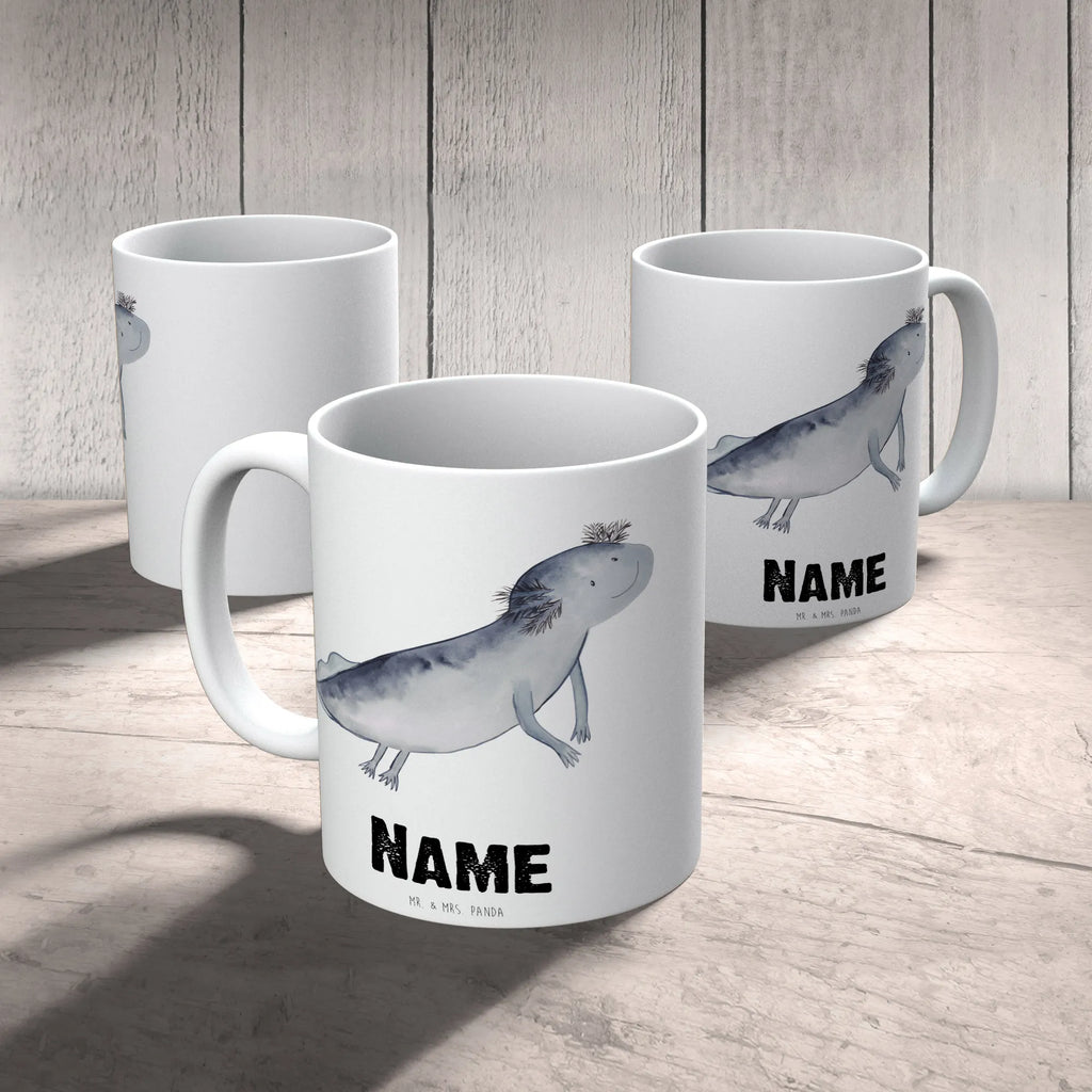 Personalisierte Tasse Axolotl Schwimmen Namen, Namenstasse, Tasse, Personalisierte Tasse, Personalisiert, Tasse mit Namen, Wunschname, Drucken, Axolotl, Molch, Motivation, Problem, Schwanzlurch, Probleme, Axolot, Lurche, Lösungen, Lurch