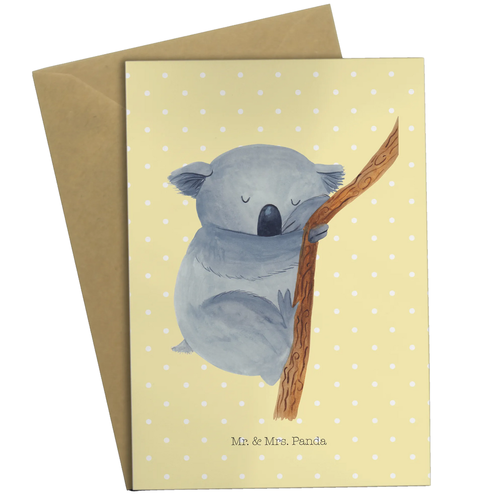 Greetings card koala dankeskarten, Motivkarte, Glückwunschkarte, Grußkarte, glückwunschkarten, firmungskarte, Beileidskarte, babykarte, Grußkarten, osterkarten, weihnachtskarten, genesungskarte, hochzeitskarten, jubiläumskarte, Klappkarte, spruchkarte, vatertagskarte, valentinstagskarte, osterkarte, kommunionskarte, neujahrskarte, abiturkarte, einladungskarten, Gute Laune, Tiermotive, Tiere, Lustige Sprüche, schlafen, Traum, Schlafzimmer, Koala, Bär, Träumen, Koalabär, Traumland