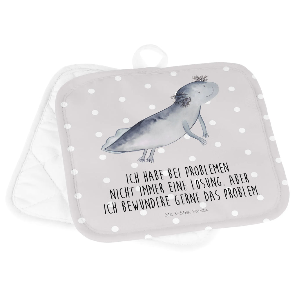 2-elementowy zestaw podkładek pod garnki ajolotl pływanie Topfuntersetzer, Topfhandschuhe, Topflappenset, 2er Set Topflappen, Topflappen 2er Set, Topflappen Set, Topflappen, topfhalter, Axolotl, Molch, Lurch, Probleme, Schwanzlurch, Lösungen, Problem, Motivation, Axolot, Lurche