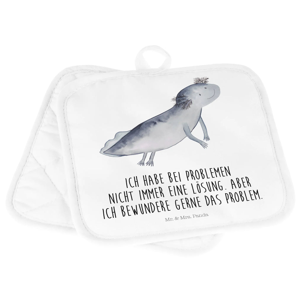 2-elementowy zestaw podkładek pod garnki ajolotl pływanie Topfuntersetzer, Topfhandschuhe, Topflappenset, 2er Set Topflappen, Topflappen 2er Set, Topflappen Set, Topflappen, topfhalter, Axolotl, Molch, Lurch, Probleme, Schwanzlurch, Lösungen, Problem, Motivation, Axolot, Lurche