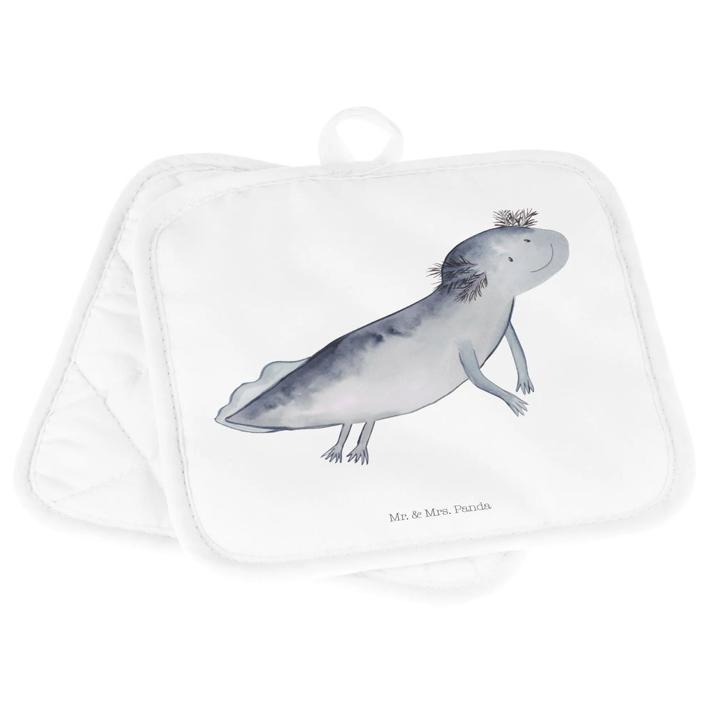 2-elementowy zestaw podkładek pod garnki ajolotl pływanie Topfuntersetzer, Topfhandschuhe, Topflappenset, 2er Set Topflappen, Topflappen 2er Set, Topflappen Set, Topflappen, topfhalter, Axolotl, Molch, Lurch, Probleme, Schwanzlurch, Lösungen, Problem, Motivation, Axolot, Lurche