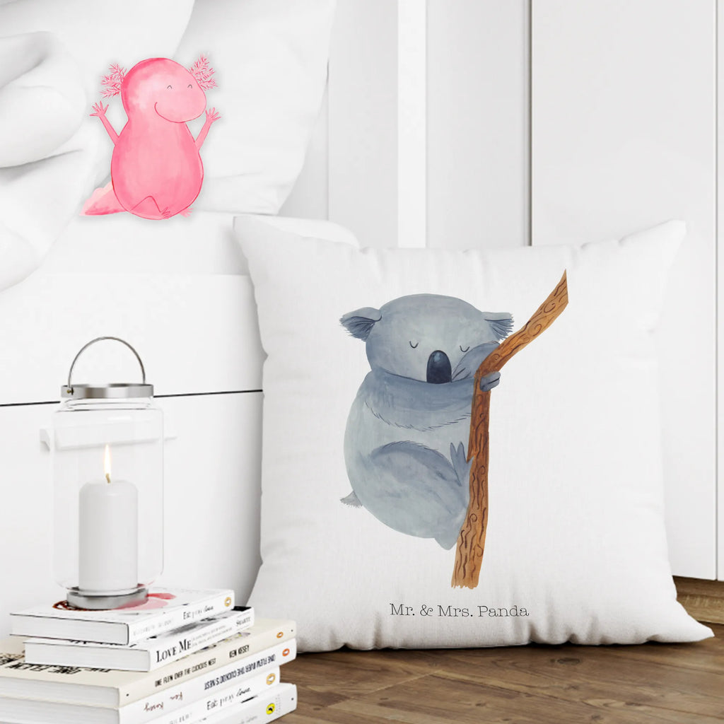 Cushion koala 40 x 40, pillows, settee, 40x40, soft, pad, pillow case, fluffy, bed, Pillow, bedroom, cushion, couch, sofa, small animals, cute, funny, cute animal motives, hand drawn, small world, funny sayings, good mood, happy, gifts, gift ideas, special gifts, animal lover, card, dream, dreamland, Koala, sleeping, bear, koala bear