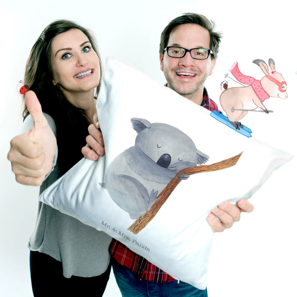 Cushion koala 40 x 40, pillows, settee, 40x40, soft, pad, pillow case, fluffy, bed, Pillow, bedroom, cushion, couch, sofa, small animals, cute, funny, cute animal motives, hand drawn, small world, funny sayings, good mood, happy, gifts, gift ideas, special gifts, animal lover, card, dream, dreamland, Koala, sleeping, bear, koala bear