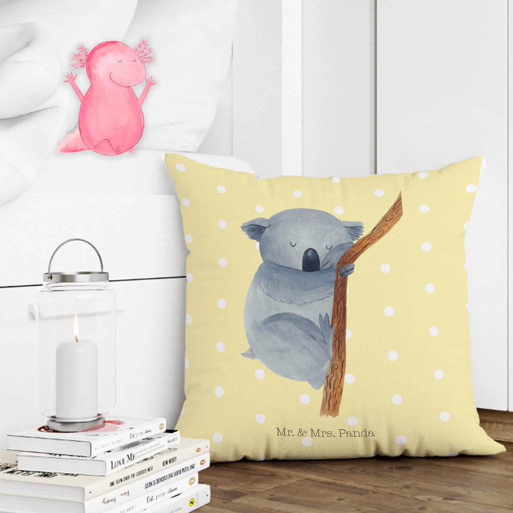 Cushion koala 40 x 40, pillows, settee, 40x40, soft, pad, pillow case, fluffy, bed, Pillow, bedroom, cushion, couch, sofa, small animals, cute, funny, cute animal motives, hand drawn, small world, funny sayings, good mood, happy, gifts, gift ideas, special gifts, animal lover, card, dream, dreamland, Koala, sleeping, bear, koala bear