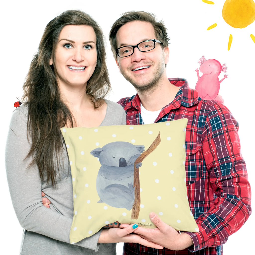 Cushion koala 40 x 40, pillows, settee, 40x40, soft, pad, pillow case, fluffy, bed, Pillow, bedroom, cushion, couch, sofa, small animals, cute, funny, cute animal motives, hand drawn, small world, funny sayings, good mood, happy, gifts, gift ideas, special gifts, animal lover, card, dream, dreamland, Koala, sleeping, bear, koala bear