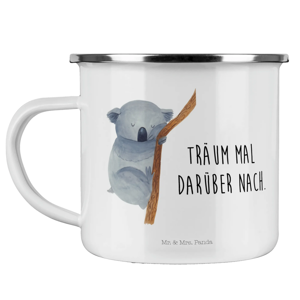 Camping Emaille Tasse Koalabär metallbecher, blechbecher, Metalltasse, Teetasse, Emailletasse, wandertasse, Kaffeetasse, Campingtasse, Kaffeebecher, Trinkbecher, wanderbecher, Blechtasse, becher emaille, emaillebecher, Tasse, Becher, Reisebecher, Campingbecher, Pott, Emaille Becher, Emaille Tasse, Tasse Emaille, Teebecher, reisetasse, Tiere, Tiermotive, Gute Laune, Lustige Sprüche, Traum, Schlafzimmer, Koalabär, Traumland, Träumen, Koala, Bär, schlafen
