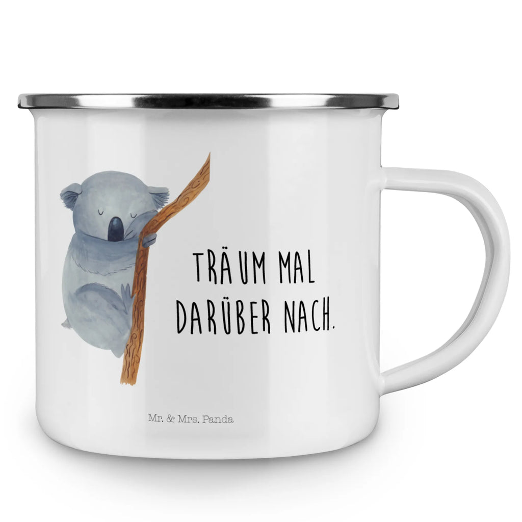 Camping Emaille Tasse Koalabär metallbecher, blechbecher, Metalltasse, Teetasse, Emailletasse, wandertasse, Kaffeetasse, Campingtasse, Kaffeebecher, Trinkbecher, wanderbecher, Blechtasse, becher emaille, emaillebecher, Tasse, Becher, Reisebecher, Campingbecher, Pott, Emaille Becher, Emaille Tasse, Tasse Emaille, Teebecher, reisetasse, Tiere, Tiermotive, Gute Laune, Lustige Sprüche, Traum, Schlafzimmer, Koalabär, Traumland, Träumen, Koala, Bär, schlafen
