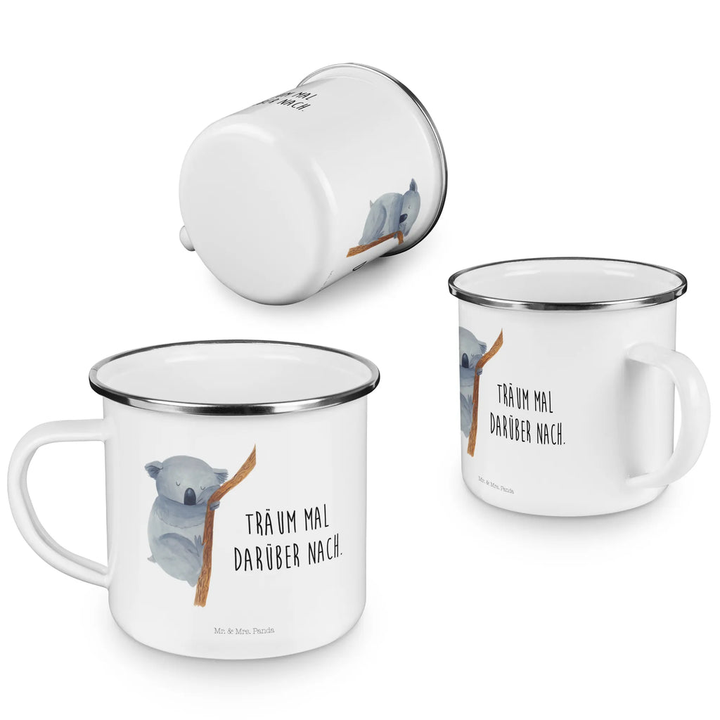 Camping Emaille Tasse Koalabär metallbecher, blechbecher, Metalltasse, Teetasse, Emailletasse, wandertasse, Kaffeetasse, Campingtasse, Kaffeebecher, Trinkbecher, wanderbecher, Blechtasse, becher emaille, emaillebecher, Tasse, Becher, Reisebecher, Campingbecher, Pott, Emaille Becher, Emaille Tasse, Tasse Emaille, Teebecher, reisetasse, Tiere, Tiermotive, Gute Laune, Lustige Sprüche, Traum, Schlafzimmer, Koalabär, Traumland, Träumen, Koala, Bär, schlafen