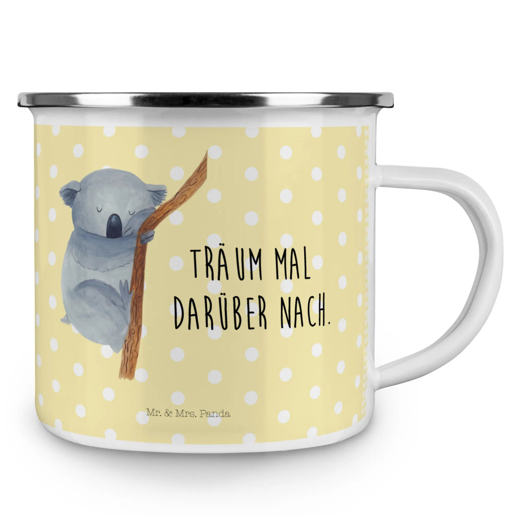 Camping Emaille Tasse Koalabär metallbecher, blechbecher, Metalltasse, Teetasse, Emailletasse, wandertasse, Kaffeetasse, Campingtasse, Kaffeebecher, Trinkbecher, wanderbecher, Blechtasse, becher emaille, emaillebecher, Tasse, Becher, Reisebecher, Campingbecher, Pott, Emaille Becher, Emaille Tasse, Tasse Emaille, Teebecher, reisetasse, Tiere, Tiermotive, Gute Laune, Lustige Sprüche, Traum, Schlafzimmer, Koalabär, Traumland, Träumen, Koala, Bär, schlafen