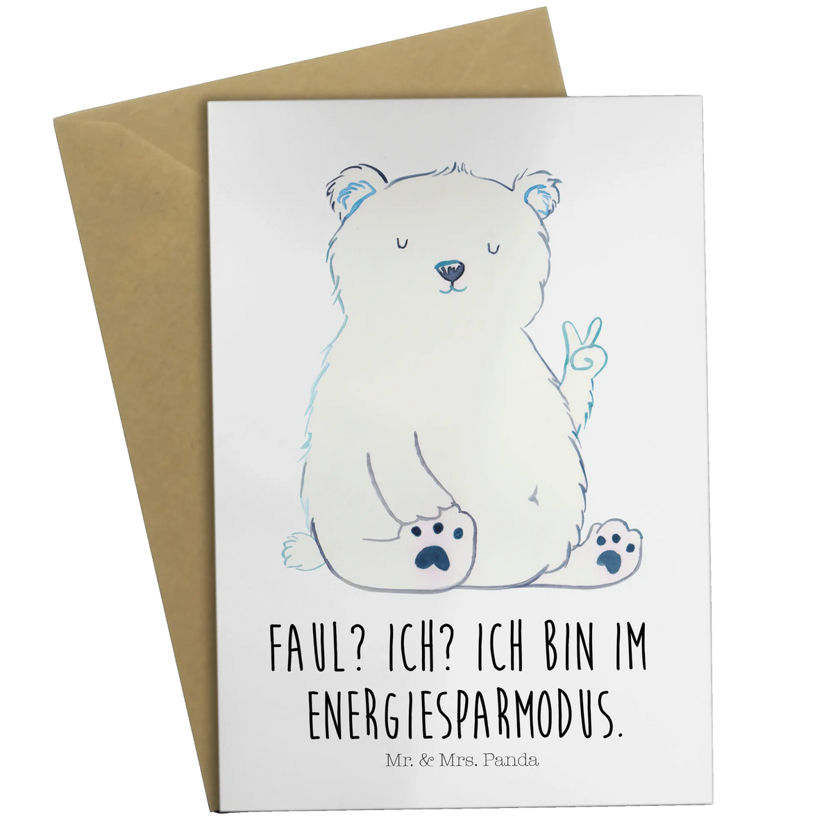 Greetings card Icebear Lazy teddy bear, cuddly toy, workplace, relaxing, Polar bear, work, office job, lazy, North Pole