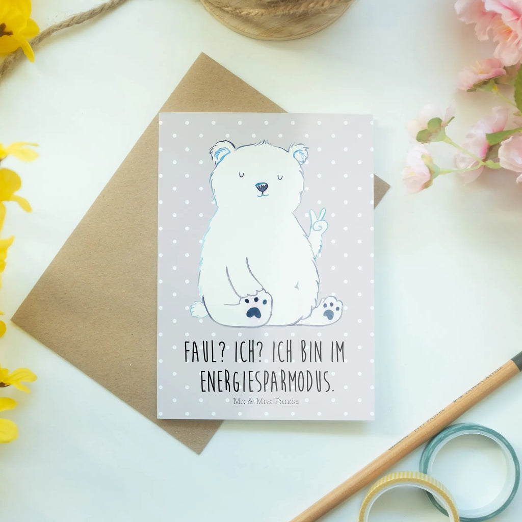 Greetings card Icebear Lazy spruchkarte, neujahrskarte, Glückwunschkarte, Beileidskarte, osterkarte, einladungskarten, valentinstagskarte, jubiläumskarte, osterkarten, Grußkarte, firmungskarte, glückwunschkarten, weihnachtskarten, babykarte, abiturkarte, Klappkarte, Grußkarten, Motivkarte, genesungskarte, dankeskarten, kommunionskarte, vatertagskarte, hochzeitskarten, Bär, Teddy, Teddybär, Arbeitsplatz, Faul, Relaxen, Büro, Bürojob, Eisbär, Nordpol, Homeoffice, Arbeit, Entspannen