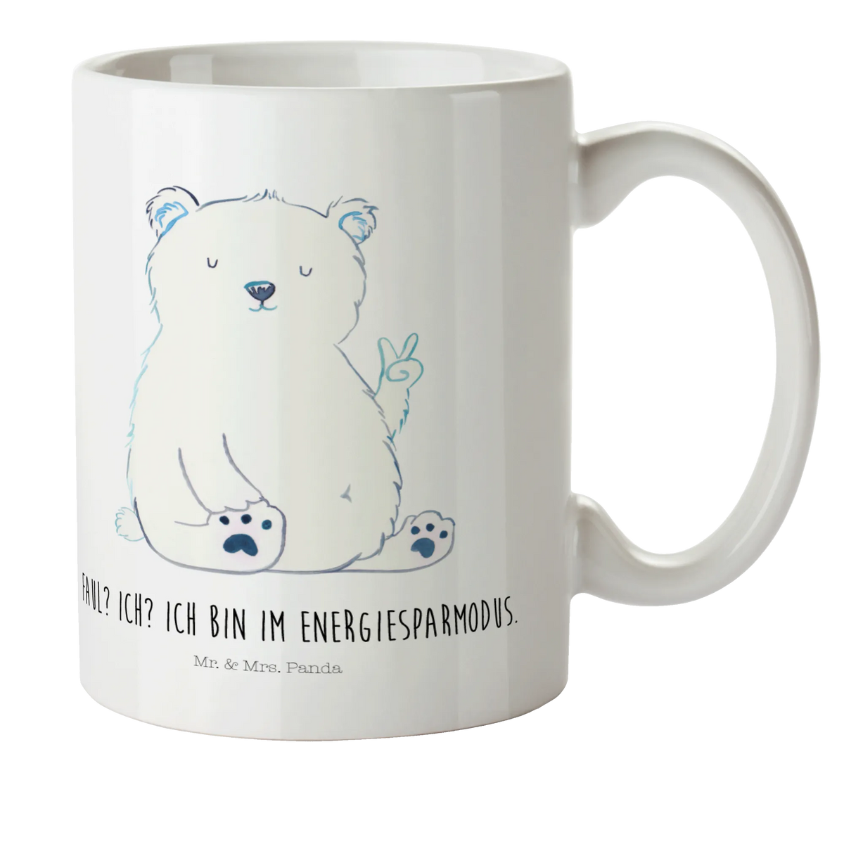 Child's mug Icebear Lazy teddy bear, cuddly toy, lazy, North Pole, office job, workplace, relaxing, work, Polar bear