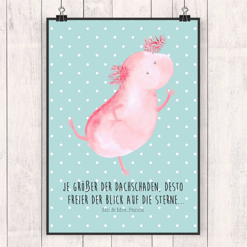 Plakat aksolotl tańczyć Bild, Poster, kunstdruck poster, Wanddekoration, Deko Bild, drucke, Wandbild, kunst für die wand, Kunstdruck, wanddruck, kunstposter, Wandschmuck, Posterdruck, wanddeko, Plakat, grafikposter, Mr. & Mrs. Panda Poster, Wandposter, Wanddeko Bild, Designposter, wandkunst, Bild für Wand, Molch, Axolotl, Schwanzlurch, Axolot, Freundin, Lurch, Sterne, Dachschaden, Lurche, Verrückt, Beste Freundin