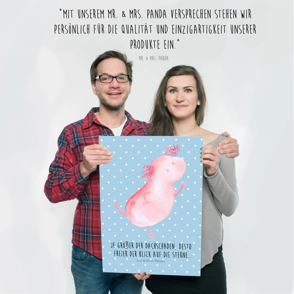 Plakat aksolotl tańczyć Bild, Poster, kunstdruck poster, Wanddekoration, Deko Bild, drucke, Wandbild, kunst für die wand, Kunstdruck, wanddruck, kunstposter, Wandschmuck, Posterdruck, wanddeko, Plakat, grafikposter, Mr. & Mrs. Panda Poster, Wandposter, Wanddeko Bild, Designposter, wandkunst, Bild für Wand, Molch, Axolotl, Schwanzlurch, Axolot, Freundin, Lurch, Sterne, Dachschaden, Lurche, Verrückt, Beste Freundin