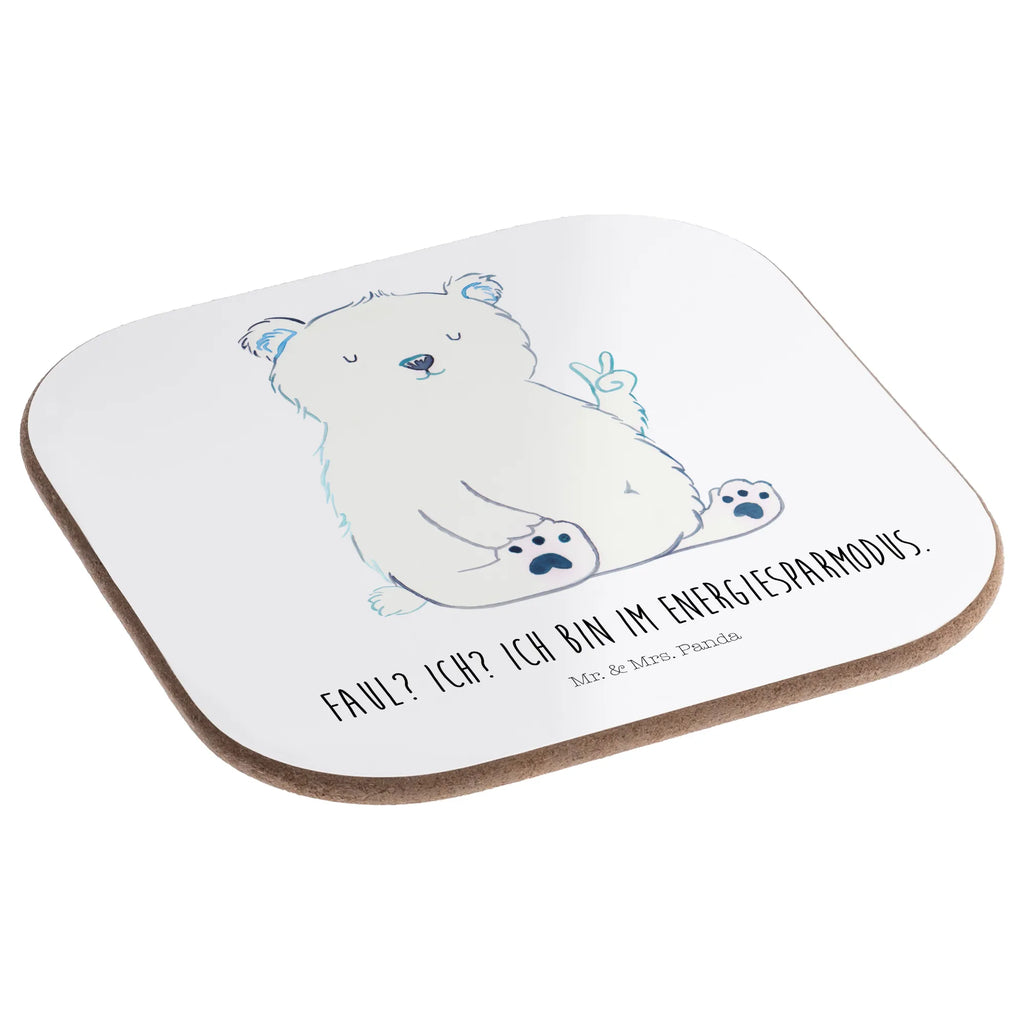 Square coaster Icebear Lazy Glasuntersetzer, Untersetzer, Bierdeckel, Untersetzer Holz, Getränkeuntersetzer, Korkuntersetzer, Untersetzer Gläser, Untersetzer Design, Untersetzer für Gläser, Holzuntersetzer, Untersetzer aus Holz, Tassen Untersetzer, Bär, Teddy, Teddybär, Eisbär, Nordpol, Bürojob, Entspannen, Arbeit, Faul, Relaxen, Arbeitsplatz, Büro, Homeoffice