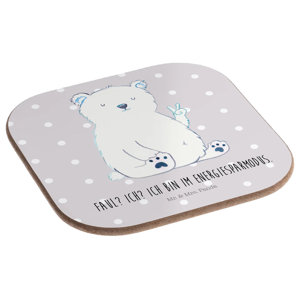 Square coaster Icebear Lazy Glasuntersetzer, Untersetzer, Bierdeckel, Untersetzer Holz, Getränkeuntersetzer, Korkuntersetzer, Untersetzer Gläser, Untersetzer Design, Untersetzer für Gläser, Holzuntersetzer, Untersetzer aus Holz, Tassen Untersetzer, Bär, Teddy, Teddybär, Eisbär, Nordpol, Bürojob, Entspannen, Arbeit, Faul, Relaxen, Arbeitsplatz, Büro, Homeoffice