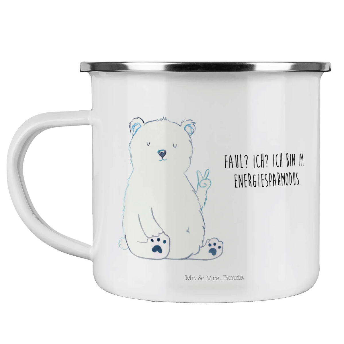 Camping Emaille Tasse Eisbär Faul metallbecher, Outdoor Becher, Teebecher, becher emaille, Reisebecher, reisetasse, blechbecher, outdoortasse, Haferl, Blechtasse, Campingtasse, Tasse Emaille, Emaille Becher, Campingbecher, Kaffeepott, Motivtasse, Emailletasse, Pott, wandertasse, Outdoor Tasse, wanderbecher, emaillebecher, Emaille Tasse, Teetasse, Bär, Teddy, Teddybär, Homeoffice, Bürojob, Entspannen, Faul, Relaxen, Eisbär, Arbeit, Arbeitsplatz, Nordpol, Büro
