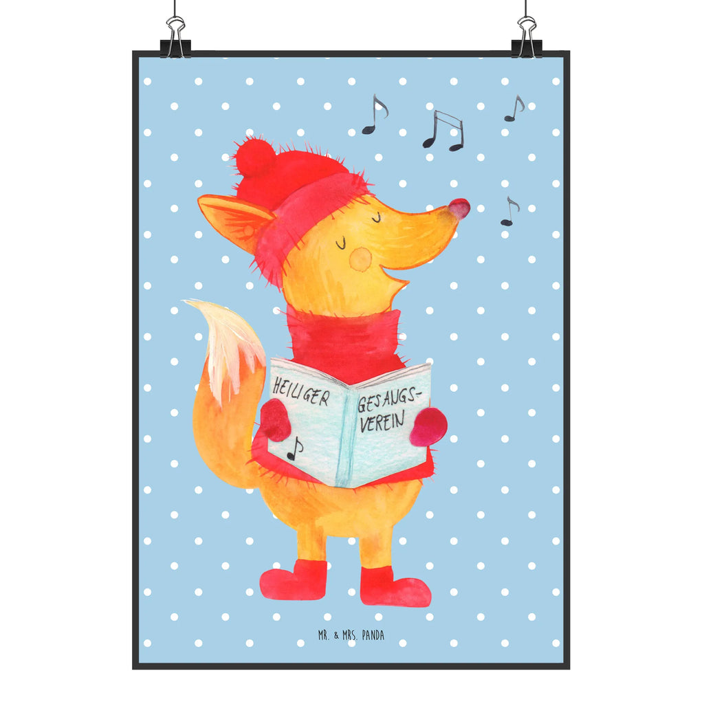 Poster Fuchs Sänger kunstposter, kunstdruck poster, Bild für Wand, Mr. & Mrs. Panda Poster, drucke, Kunstdruck, Posterdruck, grafikposter, kunst für die wand, Plakat, Bild, Wandbild, wanddeko, Poster, Wanddekoration, Wandschmuck, Designposter, Deko Bild, Wandposter, wandkunst, wanddruck, Wanddeko Bild, Wintermotiv, Heiligabend, Advent, Nikolaus, Weihnachtsdeko, Winter, Weihnachten, Geschenk Sänger, Füchse, Sänger, Fuchs, Singen, Weihnachtslieder
