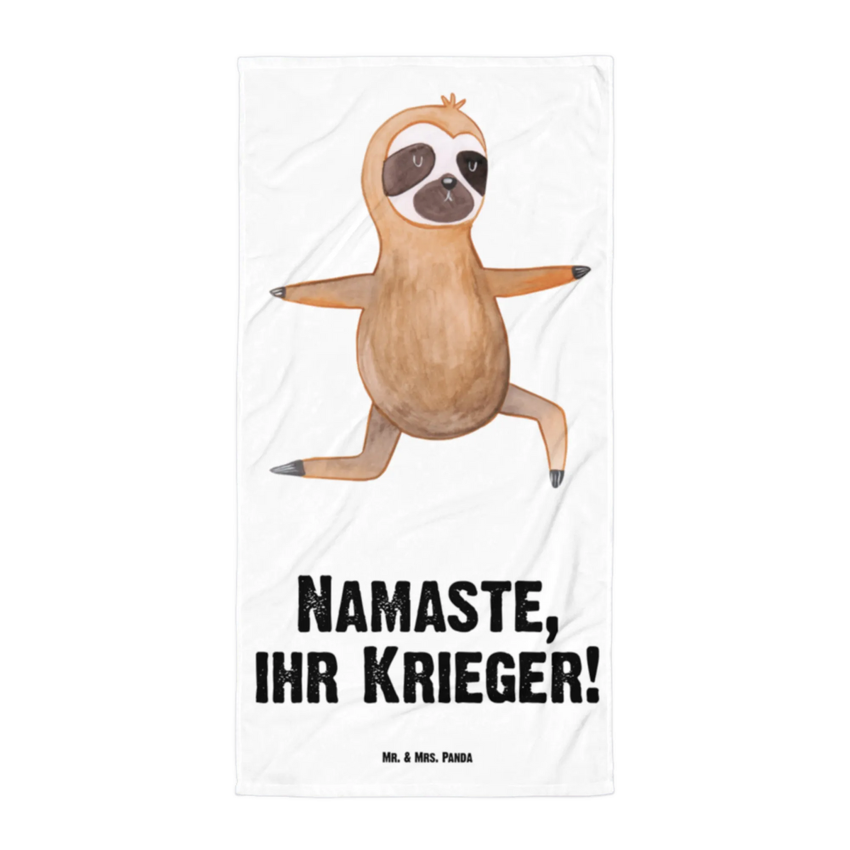 XL bath towel sloth yoga trend animal, lazy, yoga exercises, warrior, favorite animal