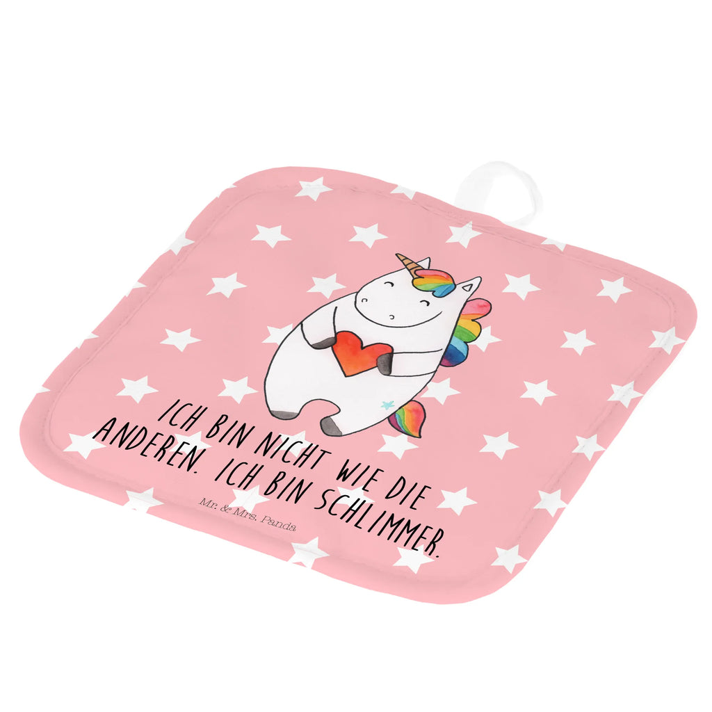 Pot holder unicorn Heart Topfhandschuhe, 2er Set Topflappen, Topflappenset, Topflappen, Topflappen 2er Set, Topflappen Set, topfhalter, Topfuntersetzer, Einhörner, Einhorn Deko, Unicorn, Einhorn, böse, Anders, Witzig, Freundin, Herz, Lustig, Schlimm, Bunt