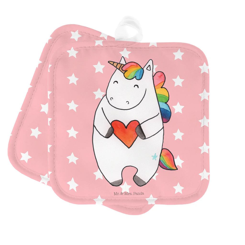 Pot holder unicorn Heart Topfhandschuhe, 2er Set Topflappen, Topflappenset, Topflappen, Topflappen 2er Set, Topflappen Set, topfhalter, Topfuntersetzer, Einhörner, Einhorn Deko, Unicorn, Einhorn, böse, Anders, Witzig, Freundin, Herz, Lustig, Schlimm, Bunt