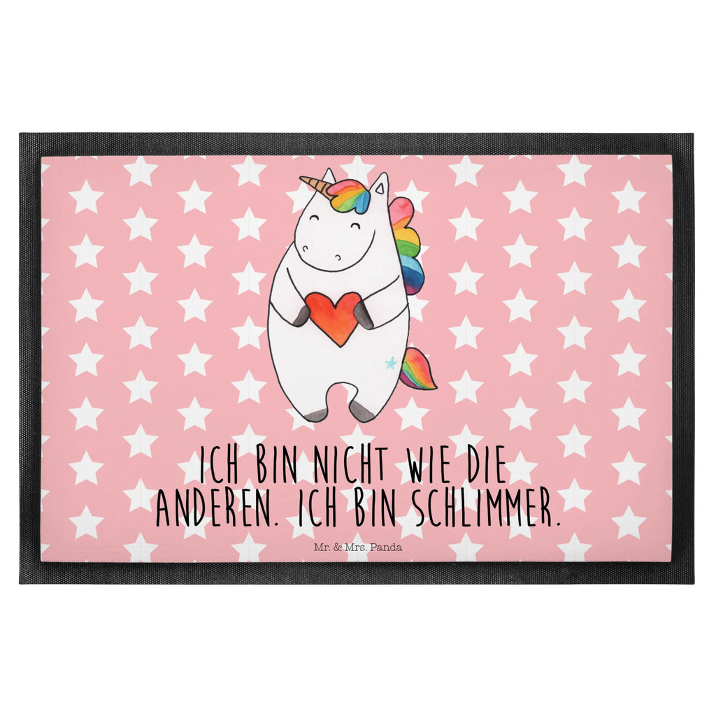 wycieraczka Jednorożec serce Schmutzfangmatte, Schmutzfangteppich, Fußmatte innen, Fussmatten online, Fußmatte außen, Fußabtreter außen, Schmutzfänger, Fußabstreifer, Vorleger, Matte, Fußmatten, Fußmatte außen wetterfest, Schmutzmatte, Fußabstreifer außen, Türvorleger, Eingangsteppich, Fußabtreter, Fussmatten, Fußmatte waschbar, Sauberlaufmatte, Schmutzfangmatte waschbar, Gummimatte, Türmatte, Haustürmatte, Gummi Matte, Fußmatte outdoor, Motivfußmatte, Einhorn, Einhörner, Einhorn Deko, Unicorn, schlimm, böse, anders, lustig, bunt, Herz, witzig, Freundin