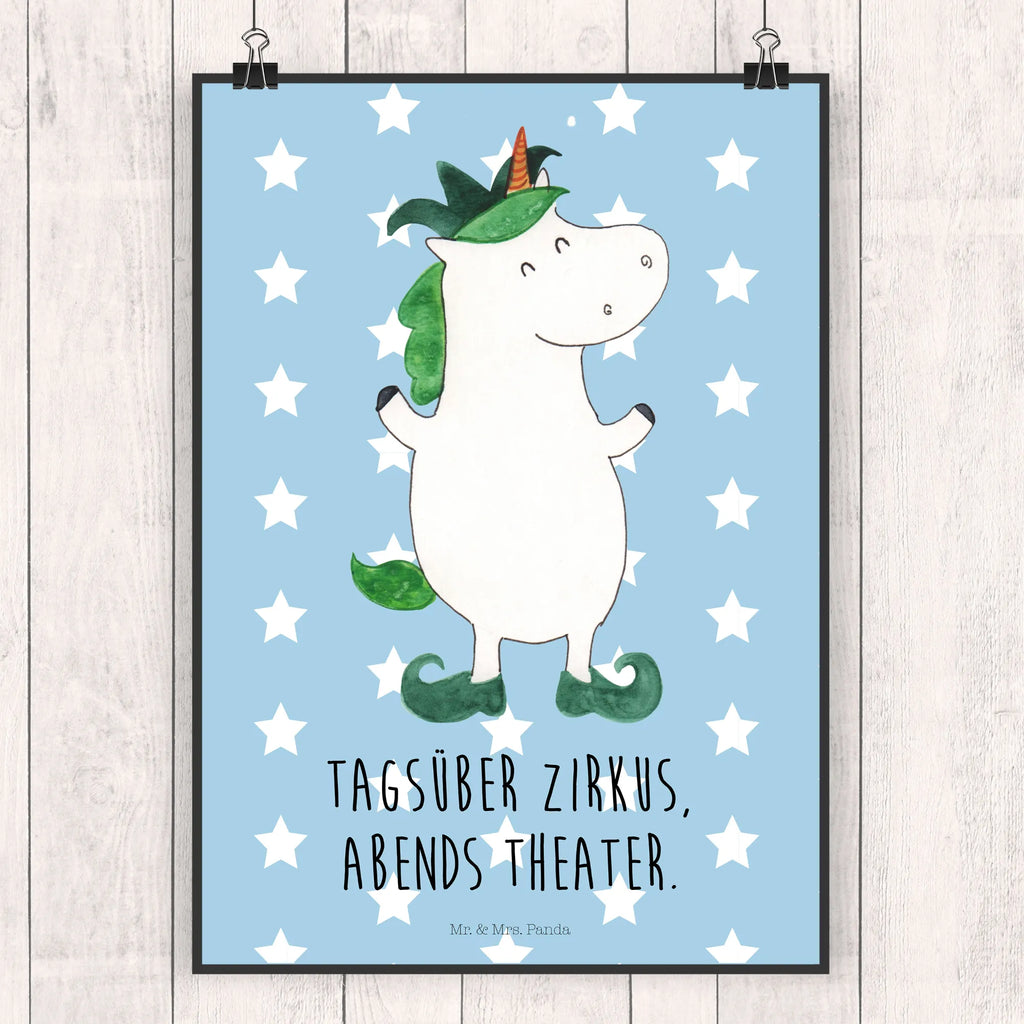 Poster unicorn joker Mr. & Mrs. Panda Poster, Wandschmuck, wandkunst, grafikposter, kunstdruck poster, Bild, Poster, Designposter, Deko Bild, Wanddeko Bild, Kunstdruck, wanddruck, drucke, Wandposter, Wanddekoration, kunst für die wand, Plakat, Posterdruck, Bild für Wand, kunstposter, wanddeko, Wandbild, Einhorn Deko, Einhörner, Einhorn, Unicorn, Mittelalter, Kasper, Gaukler, Hofnarr