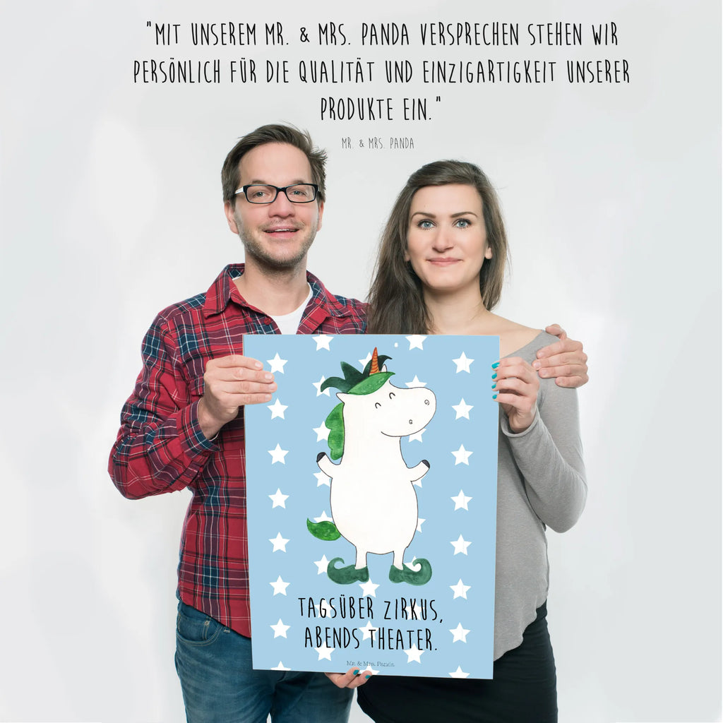 Poster unicorn joker Mr. & Mrs. Panda Poster, Wandschmuck, wandkunst, grafikposter, kunstdruck poster, Bild, Poster, Designposter, Deko Bild, Wanddeko Bild, Kunstdruck, wanddruck, drucke, Wandposter, Wanddekoration, kunst für die wand, Plakat, Posterdruck, Bild für Wand, kunstposter, wanddeko, Wandbild, Einhorn Deko, Einhörner, Einhorn, Unicorn, Mittelalter, Kasper, Gaukler, Hofnarr