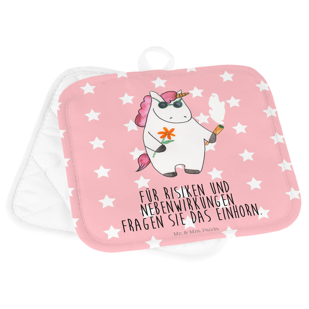 2-elementowy zestaw podkładek pod garnki Jednorożec Woodstock Topflappen, Topflappenset, Topflappen Set, Topfhandschuh, Topfhandschuhe, Topfuntersetzer, Ofenhandschuhe, Ofenhandschuh, Topflappen mit Spruch, Topflappen 2er Set, Topflappen lustig, Schöne Topflappen, Einhorn, Einhörner, Einhorn Deko, Unicorn, witzig, Alkohol, Party, Kiffen, Zigarette, Woodstock, Joint, Spaß. lustig