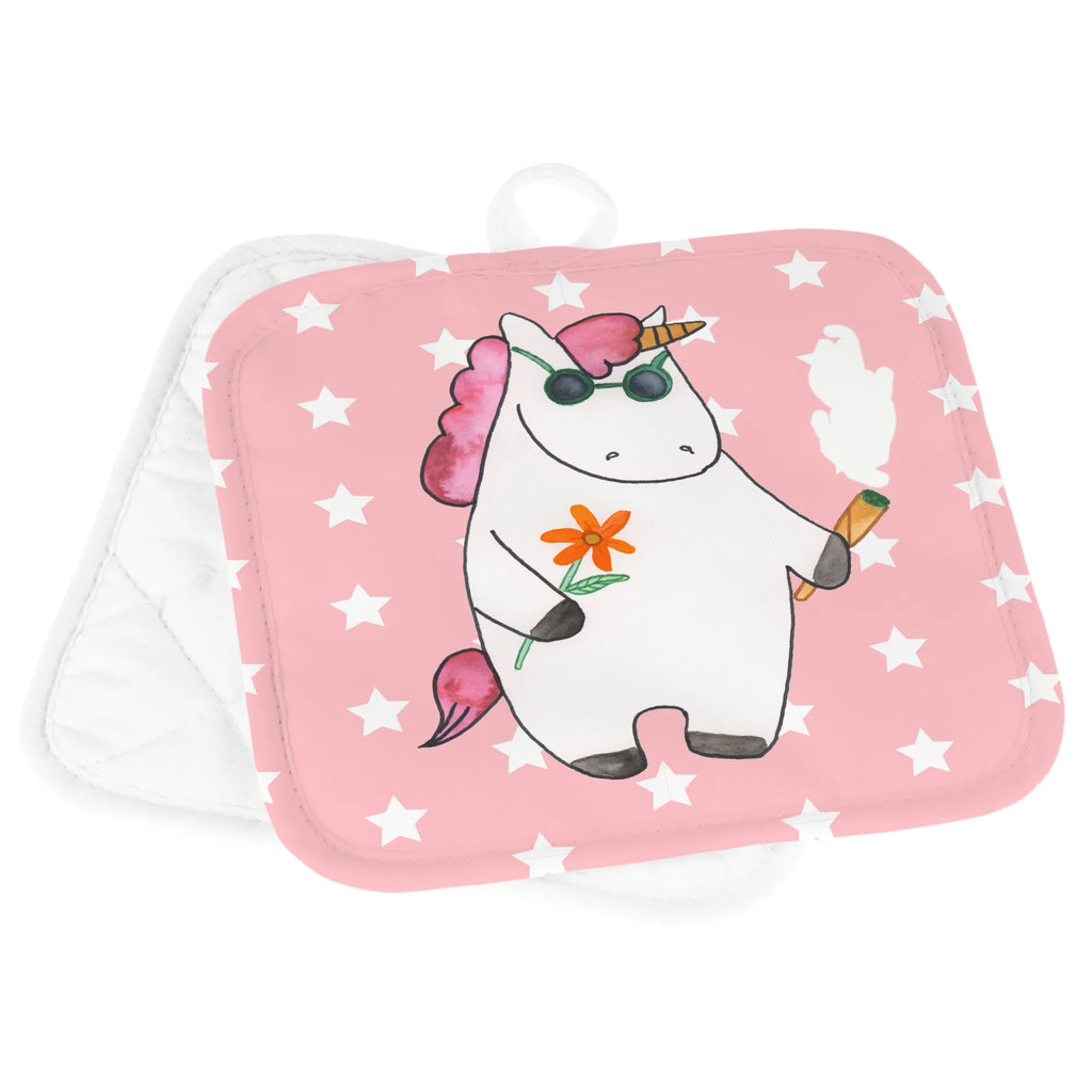 2-elementowy zestaw podkładek pod garnki Jednorożec Woodstock Topflappen, Topflappenset, Topflappen Set, Topfhandschuh, Topfhandschuhe, Topfuntersetzer, Ofenhandschuhe, Ofenhandschuh, Topflappen mit Spruch, Topflappen 2er Set, Topflappen lustig, Schöne Topflappen, Einhorn, Einhörner, Einhorn Deko, Unicorn, witzig, Alkohol, Party, Kiffen, Zigarette, Woodstock, Joint, Spaß. lustig