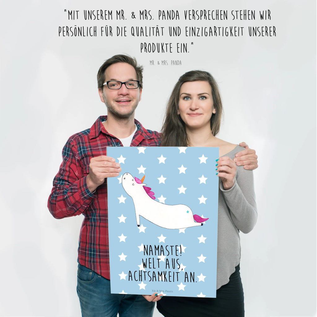 Plakat jednorożec joga drucke, Deko Bild, Plakat, Wandposter, wanddruck, Bild für Wand, kunstdruck poster, Wandbild, wanddeko, Bild, Kunstdruck, kunst für die wand, Poster, kunstposter, grafikposter, Wanddeko Bild, Wandschmuck, wandkunst, Designposter, Mr. & Mrs. Panda Poster, Wanddekoration, Posterdruck, Einhorn Deko, Einhörner, Einhorn, Unicorn, Lustig, Achtsamkeit, Sport, Yogamatte, Namaste, Entspannung, Joga, Süß, Witzig, Yoga