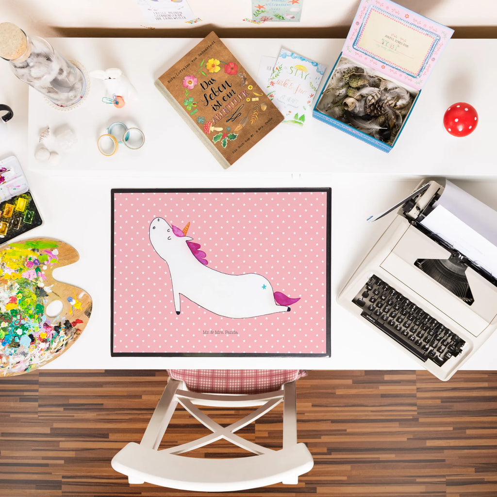 Desk pad unicorn yoga Desk pad, underlay, desk, girl, office, children, unicorn, unicorns, gift, sports, Unicorn, Namaste, present, yoga, relaxation, mindfulness, sweet, funny