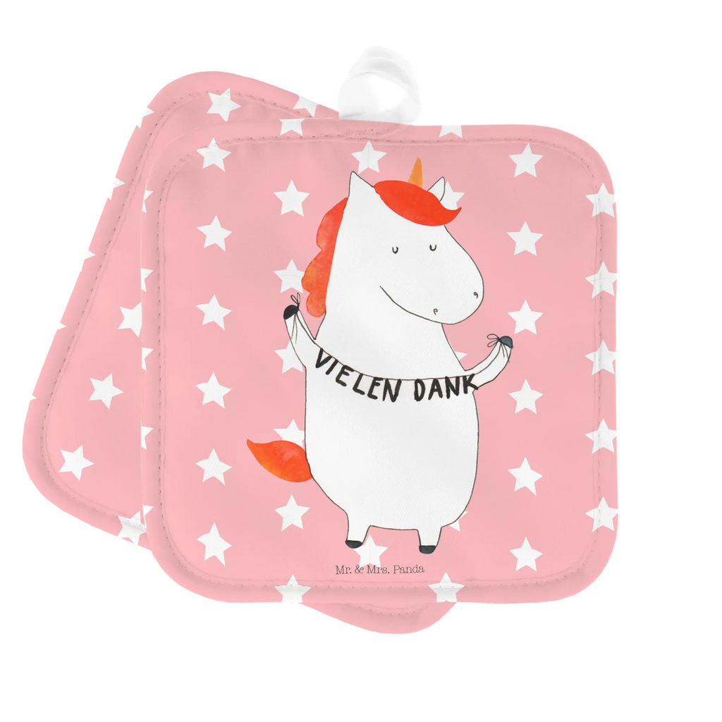 2-elementowy zestaw podkładek pod garnki Jednorożec Dziękuję Topflappenset, topfhalter, Topfhandschuhe, Topflappen, Topflappen 2er Set, Topflappen Set, Topfuntersetzer, 2er Set Topflappen, Einhörner, Unicorn, Einhorn Deko, Einhorn, Dankeschön, Danksagung, Vielen Dank, Danke