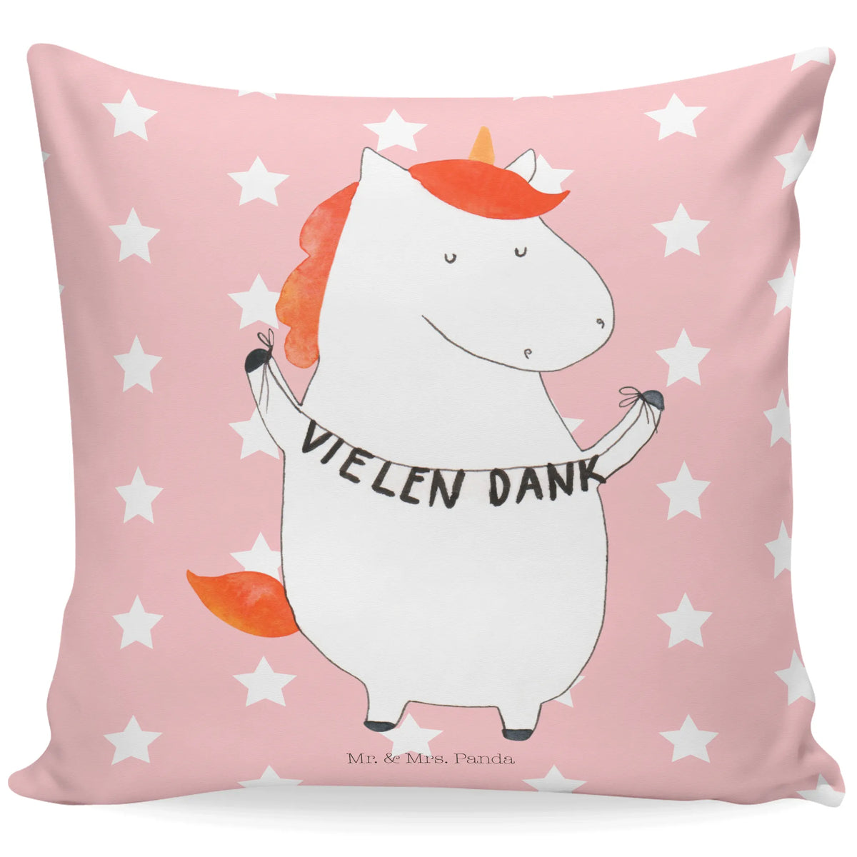 40x40 Kissen Einhorn Dankeschön