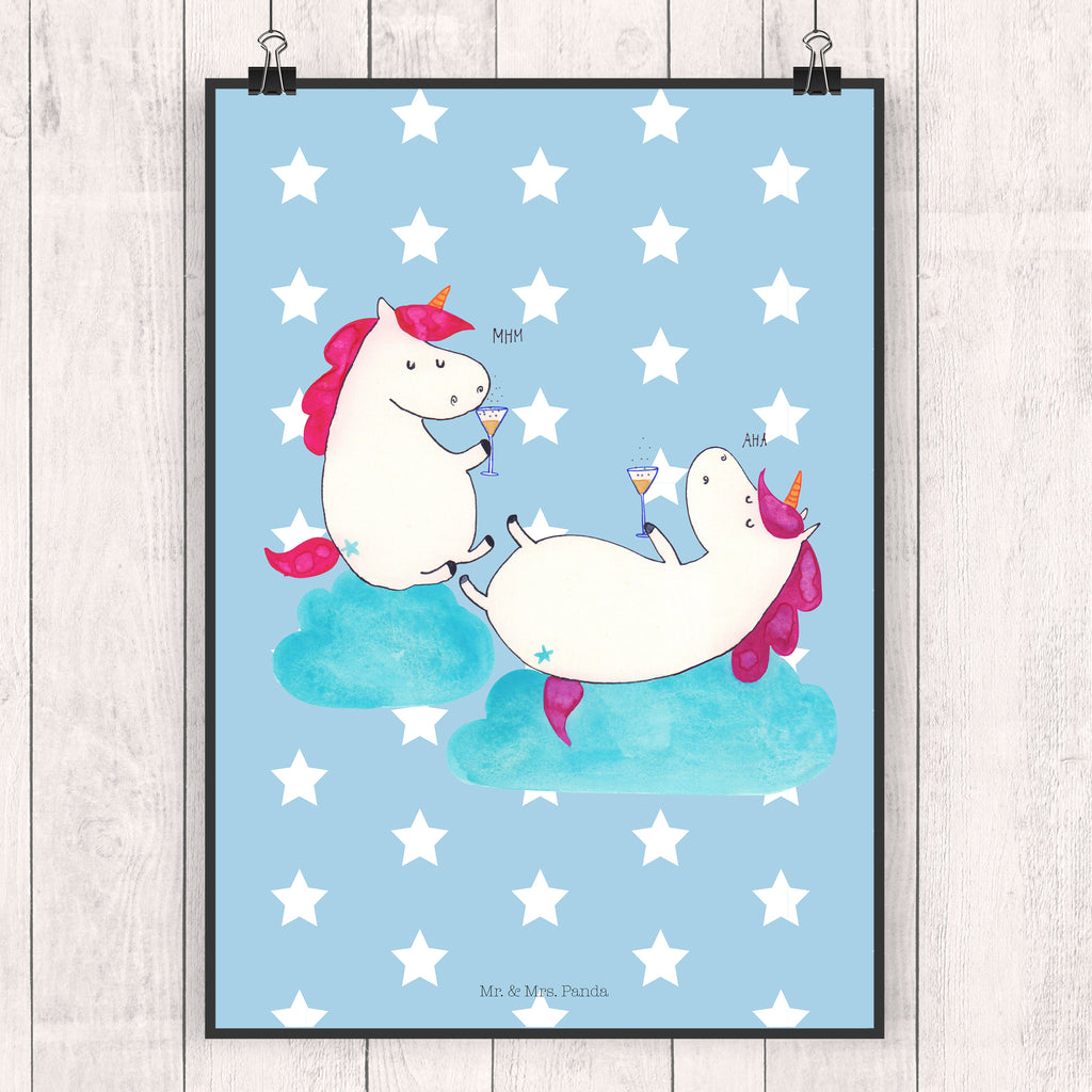 Plakat jednorożec szampan Plakat, wandkunst, wanddruck, Bild für Wand, Wandbild, Mr. & Mrs. Panda Poster, drucke, Wandposter, Deko Bild, grafikposter, Posterdruck, Kunstdruck, kunst für die wand, Wanddeko Bild, Bild, Wanddekoration, wanddeko, kunstposter, kunstdruck poster, Designposter, Poster, Wandschmuck, Einhorn Deko, Einhörner, Einhorn, Unicorn, Freundin, BFF, Beste, Anstoßen, Sekt, Party, Spaß, Freundinnen, Mädelsabend, Korken