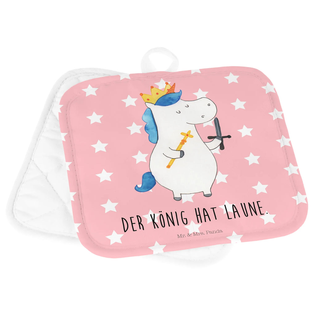 2-elementowy zestaw podkładek pod garnki jednorożec Król z mieczem Jednorożec, jednorożce, dekoracje jednorożca, jednorożec