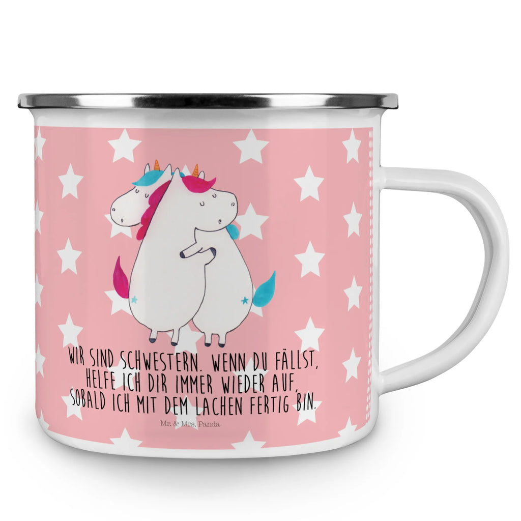 Kempingowy kubek emaliowany Jednorożce Przytulanie reisetasse, Emaille Becher, Campingtasse, becher emaille, Metalltasse, Emaille Tasse, Tasse Emaille, emaillebecher, metallbecher, Tasse, Reisebecher, Teebecher, wandertasse, wanderbecher, Blechtasse, Kaffeetasse, Teetasse, Kaffeebecher, blechbecher, Becher, Emailletasse, Pott, Trinkbecher, Campingbecher, Unicorn, Einhorn, Einhörner, Einhorn Deko, Freundin, Liebe, Geschwister, Freundinnen, Schwester, Sister, BFF, Schwestern, Familie