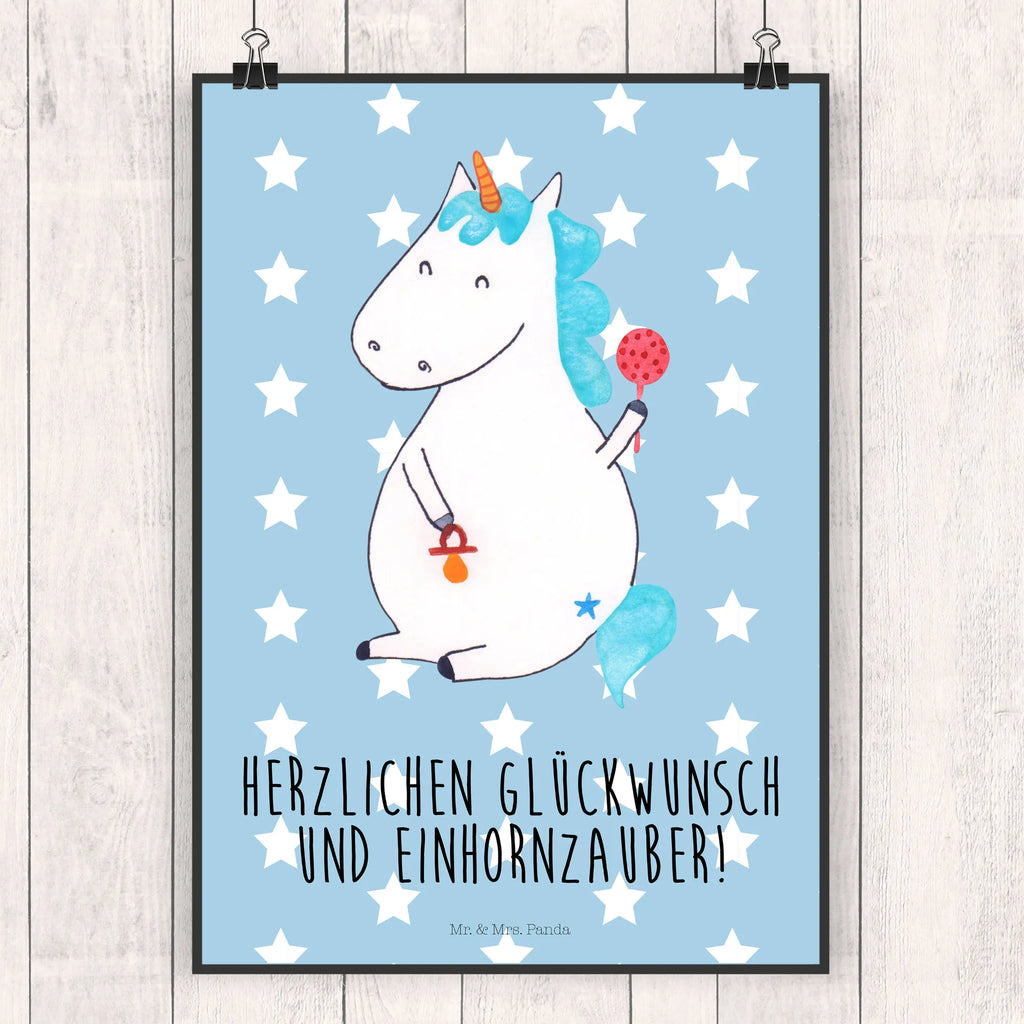 Poster unicorn infant Posterdruck, Wanddekoration, Bild, Wandbild, wanddruck, Mr. & Mrs. Panda Poster, Wanddeko Bild, kunstdruck poster, wandkunst, drucke, wanddeko, Deko Bild, kunst für die wand, kunstposter, grafikposter, Poster, Wandschmuck, Plakat, Kunstdruck, Wandposter, Bild für Wand, Designposter, Einhorn Deko, Einhörner, Einhorn, Unicorn, Nachwuchs, Babyglück, Geburt, Baby, Party, Schnuller, Kind, Mutter, Eltern, Geburtstag, Erstes Kind
