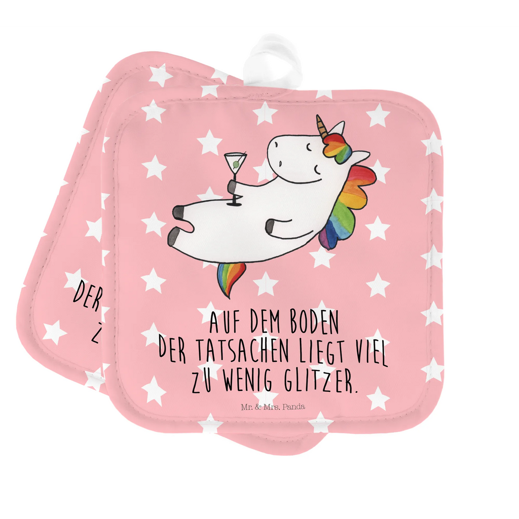 2er Set Topflappen  Einhorn Cocktail Ofenhandschuh, Topfhandschuh, Topfuntersetzer, Topfhandschuhe, Ofenhandschuhe, Schöne Topflappen, Topflappen mit Spruch, Topflappen, Topflappen 2er Set, Topflappen Set, Topflappen lustig, Topflappenset, Einhorn, Einhörner, Einhorn Deko, Unicorn, Freundin, Party, Geburtstag, Sekt, Cuba Libre, Caipirinha, lustig, Glitzer, Rum, Spruch, Spaß, Feiern, witzig