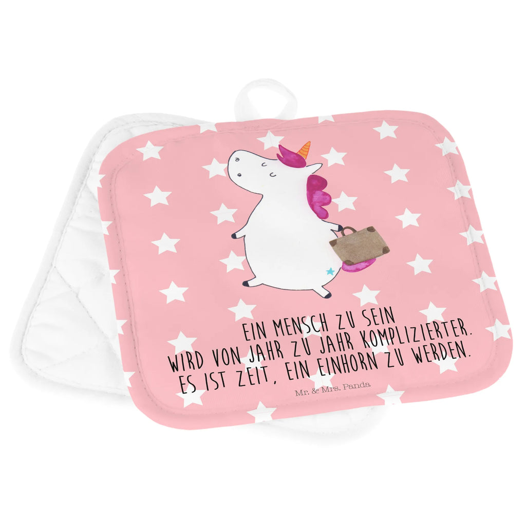 2er Set Topflappen  Einhorn Koffer Topflappen lustig, Topflappen mit Spruch, Topflappenset, Schöne Topflappen, Topflappen, Topflappen 2er Set, Topflappen Set, Topfuntersetzer, Ofenhandschuhe, Ofenhandschuh, Topfhandschuh, Topfhandschuhe, Einhorn, Einhörner, Einhorn Deko, Unicorn, Gepäck, lustig, Reise, Abenteuer, witzig, Kind, Koffer, Verreisen, unicorn, albern, Spaß, Erwachsen