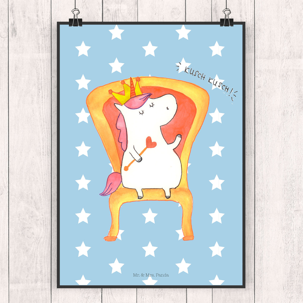 Plakat Jednorożec król grafikposter, Wandbild, Deko Bild, Poster, Plakat, Bild für Wand, wandkunst, drucke, Wandposter, Designposter, kunstdruck poster, kunst für die wand, Bild, wanddruck, kunstposter, Wanddekoration, wanddeko, Mr. & Mrs. Panda Poster, Wanddeko Bild, Wandschmuck, Kunstdruck, Posterdruck, Einhorn Deko, Einhörner, Einhorn, Unicorn, Krone, Herrscher, Prinzessin, Bundeskanzler, Präsident, Kaiser, König